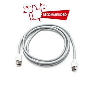 USB C to C woven cable for fast charging, 1m, recommended