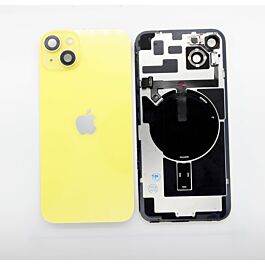 iPhone 14 Plus Rear Glass With Wireless Charging And  Camera Lens Original Pulled Yellow - Thepartshome.eu
