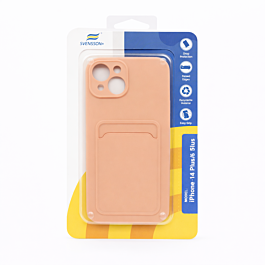 Svensson+ Card Holder Silicon Case For iPhone 14 Plus/15 Plus Pink -  Thepartshome.eu