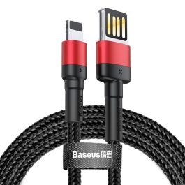 Baseus Cafule Cable Double Sided USB Connector To Lightning 2.4A 1m Red