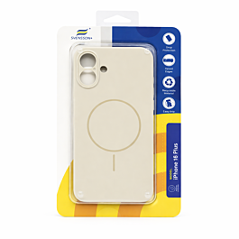 Svensson+ MagSafe Silicon Case For iPhone 16 Plus Vintage White- Thepartshome.eu