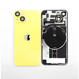 iPhone 14 Rear Glass With Wireless Charging And  Camera Lens Original Pulled Yellow - Thepartshome.eu