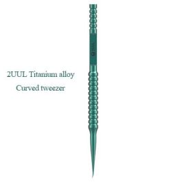 2UUL Titanium Alloy Ultra Precise Tweezer Ti02 Curved Tip