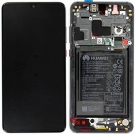 LCD Assembly with Battery for Huawei Mate 20 - Original Service Pack - Black