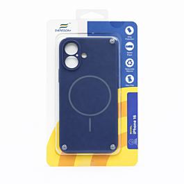 Svensson+ MagSafe Silicon Case For iPhone 16 Dark Blue  - Thepartshome.eu