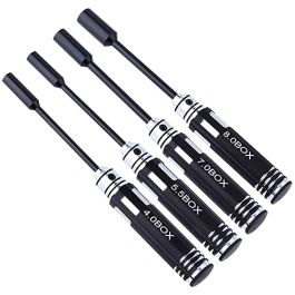 4pcs Hexagonal Head Nut Drivers 4.0/5.5/7.0/8.0mm Screwdrivers for RC Quadcopter Helicopter FPV Drone Car Airplane