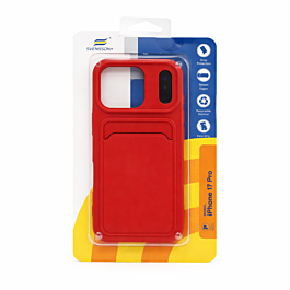 Svensson+ Card Holder Silicon Case For iPhone 17 Pro Red -  Thepartshome.eu