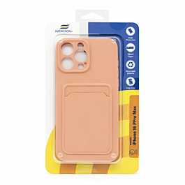 Svensson+ Card Holder Silicon Case For iPhone 16 Pro Max Pink -  Thepartshome.eu