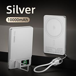 TFT Ultra-thin MagSafe 3-in-1 10000 mAh Powerbank Silver