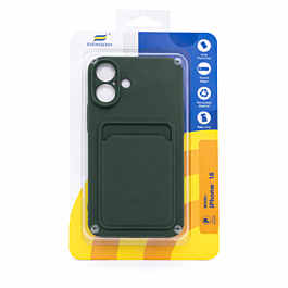 Svensson+ Card Holder Silicon Case For iPhone 16 Green -  Thepartshome.eu