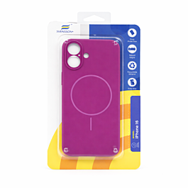 Svensson+ MagSafe Silicon Case For iPhone 16 Hot Pink  - Thepartshome.eu
