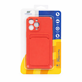 Svensson+ Card Holder Silicon Case For iPhone 13 Pro Coral -  Thepartshome.eu