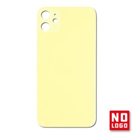 Buy reliable spare parts with Lifetime Warranty | Big Hole No Logo Rear Glass Cover for iPhone 11 Yellow | Fast Delivery from our warehouse in Sweden!