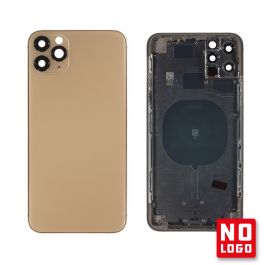 Buy reliable spare parts with Lifetime Warranty | Rear Glass with Frame No Logo for iPhone 11 Pro Max Gold | Fast Delivery from our warehouse in Sweden!