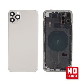 Buy reliable spare parts with Lifetime Warranty | Rear Glass with Frame No Logo for iPhone 11 Pro Max Silver | Fast Delivery from our warehouse in Sweden!
