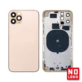 Buy reliable spare parts with Lifetime Warranty | Rear Glass with Frame No Logo for iPhone 11 Pro Gold | Fast Delivery from our warehouse in Sweden!