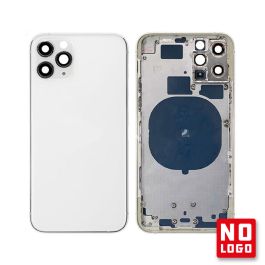 Buy reliable spare parts with Lifetime Warranty | Rear Glass with Frame No Logo for iPhone 11 Pro Silver | Fast Delivery from our warehouse in Sweden!