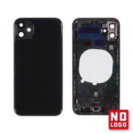 Buy reliable spare parts with Lifetime Warranty | Rear Glass with Frame No Logo for iPhone 11 Black | Fast Delivery from our warehouse in Sweden!