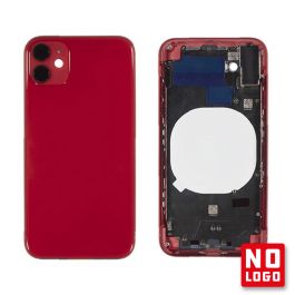 Buy reliable spare parts with Lifetime Warranty | Rear Glass with Frame No Logo for iPhone 11 Red | Fast Delivery from our warehouse in Sweden!