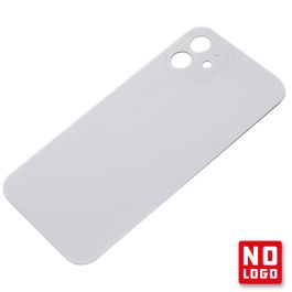 Buy reliable spare parts with Lifetime Warranty | Big Hole No Logo Rear Glass Cover for iPhone 12 White | Fast Delivery from our warehouse in Sweden!