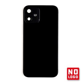 Buy reliable spare parts with Lifetime Warranty | Rear Glass with Frame No Logo For IPhone 12 Mini Black | Fast Delivery from our warehouse in Sweden!