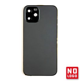 Buy reliable spare parts with Lifetime Warranty | Rear Glass with Frame No Logo For IPhone 12 Pro Graphite | Fast Delivery from our warehouse in Sweden!
