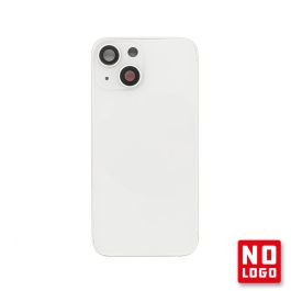Buy reliable spare parts with Lifetime Warranty | Rear Glass with Frame No Logo for iPhone 13 Mini Starlight (White) | Fast Delivery from our warehouse in Sweden!