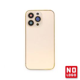 Buy reliable spare parts with Lifetime Warranty | Rear Glass with Frame No Logo for iPhone 13 Pro Gold | Fast Delivery from our warehouse in Sweden!