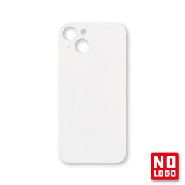 Buy reliable spare parts with Lifetime Warranty | Big Hole No Logo Rear Glass Cover for iPhone 14 Starlight (White) | Fast Delivery from our warehouse in Sweden!