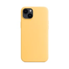 Buy reliable spare parts with Lifetime Warranty | Silicone Case with Magsafe for iPhone 13 Pro Max/14 Plus Premium Nectarine (Yellow) | Fast Delivery from our warehouse in Sweden!