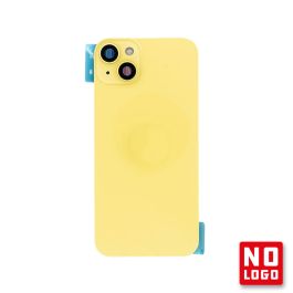 Buy reliable spare parts with Lifetime Warranty | Rear Glass No Logo With Camera Lens for iPhone 14 Plus Yellow | Fast Delivery from our warehouse in Sweden!