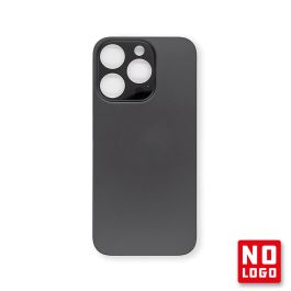 Buy reliable spare parts with Lifetime Warranty | Big Hole No Logo Rear Glass Cover for iPhone 14 Pro Space Black | Fast Delivery from our warehouse in Sweden!