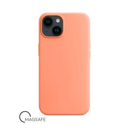 Buy reliable spare parts with Lifetime Warranty | Silicone Case with Magsafe for iPhone 13/13 Pro/14 Superb Nectarine (Orange) | Fast Delivery from our warehouse in Sweden!