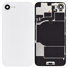 iPhone 16e Rear Glass No Logo With Wireless Charging And Camera Lens White