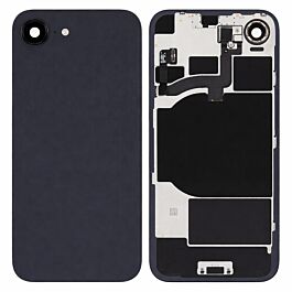 iPhone 16e Rear Glass No Logo With Wireless Charging And Camera Lens Black