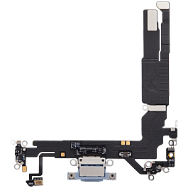 iPhone 17 Charging Port Flex Cable Mist Blue Original