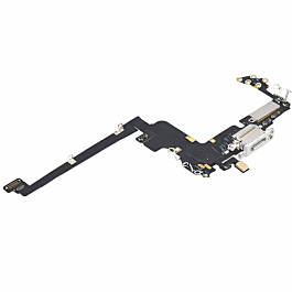 iPhone 17 Pro Charging Port Flex Cable Silver Original - Thepartshome.eu
