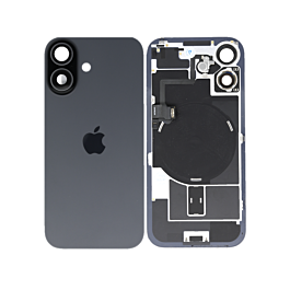 iPhone 17 Rear Glass With Wireless Charging and Camera Lens Original Pulled Black  - Thepartshome.eu
