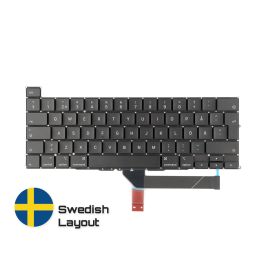 Köp MacBook Reservdelar med Livstids Garanti! | Svenskt Tangentbord till MacBook Pro 16-inch A2141 | Swedish Keyboard Snabbleverans från vårt lager i Helsingborg