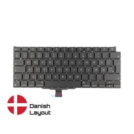 Køb pålidelige MacBook reservedele med livstidsgaranti |Tastatur Kun dansk Layout til MacBook Air 13-inch A2337| Danish Keyboard Hurtig levering fra Sverige til Denmark!