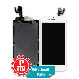 Display Assembly with Small Parts for iPhone 6G White OEM