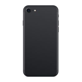 Back Cover with Frame for iPhone 7 - Matt Black