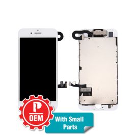 Display Assembly with Small Parts for iPhone 8 White OEM