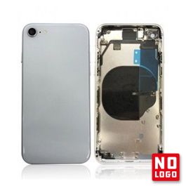Buy reliable spare parts with Lifetime Warranty | Rear Glass with Frame No Logo for iPhone 8 Silver | Fast Delivery from our warehouse in Sweden!