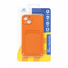 Svensson+ Card Holder Silicon Case For iPhone 14 Plus/15 Plus Orange -  Thepartshome.eu