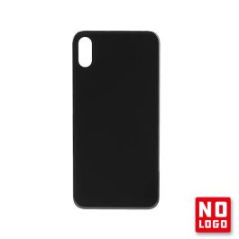 Buy reliable spare parts with Lifetime Warranty | Big Hole No Logo Rear Glass Cover for iPhone X Black| Fast Delivery from our warehouse in Sweden!