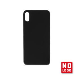 Buy reliable spare parts with Lifetime Warranty | Big Hole No Logo Rear Glass Cover for iPhone XS Black| Fast Delivery from our warehouse in Sweden!