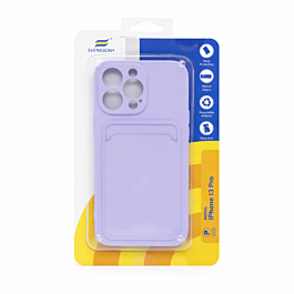 Svensson+ Card Holder Silicon Case For iPhone 13 Pro Purple -  Thepartshome.eu