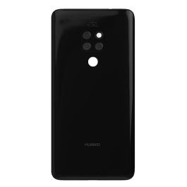 Back Cover With Camera Lens For Huawei Mate 20 - Black svart baksida 