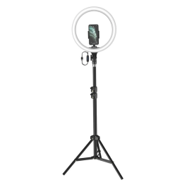Baseus Live Stream 12-inch Ring Light With Phone Holder and Floor Stand Black